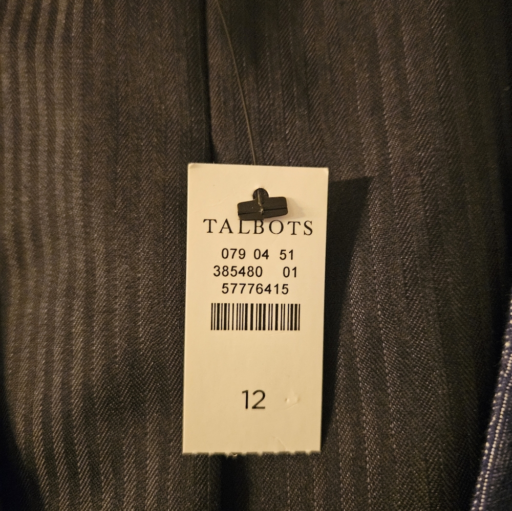 TALBOTS DENIM BLAZER AND VEST 12 NWT - Picture 6 of 10